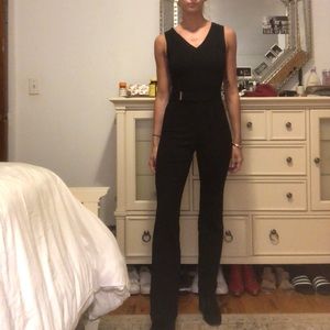 Rachel Roy sleeveless ponte Jumpsuit